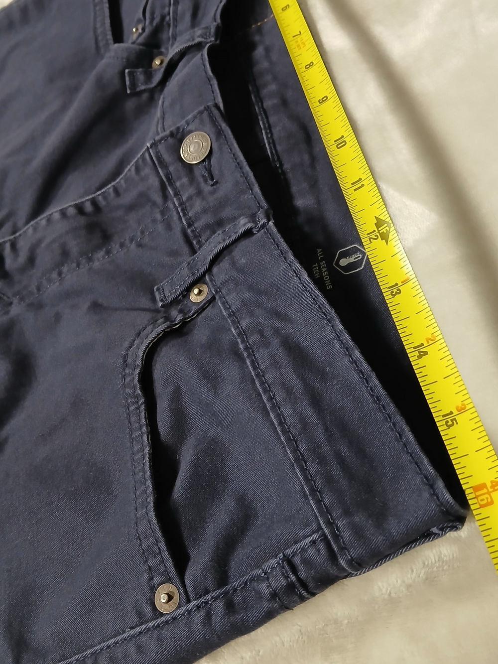 Levi's 511 Slim Fit Jeans 32x25 Hemmed Tagged 32x30 Men's Navy Blue - Picture 4 of 9